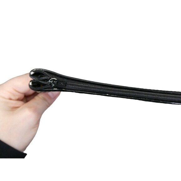 Piano Keys Keyboard Patent Leather Pencil Makeup Pouch Unbranded 10"‎ Never used - Picture 4 of 5